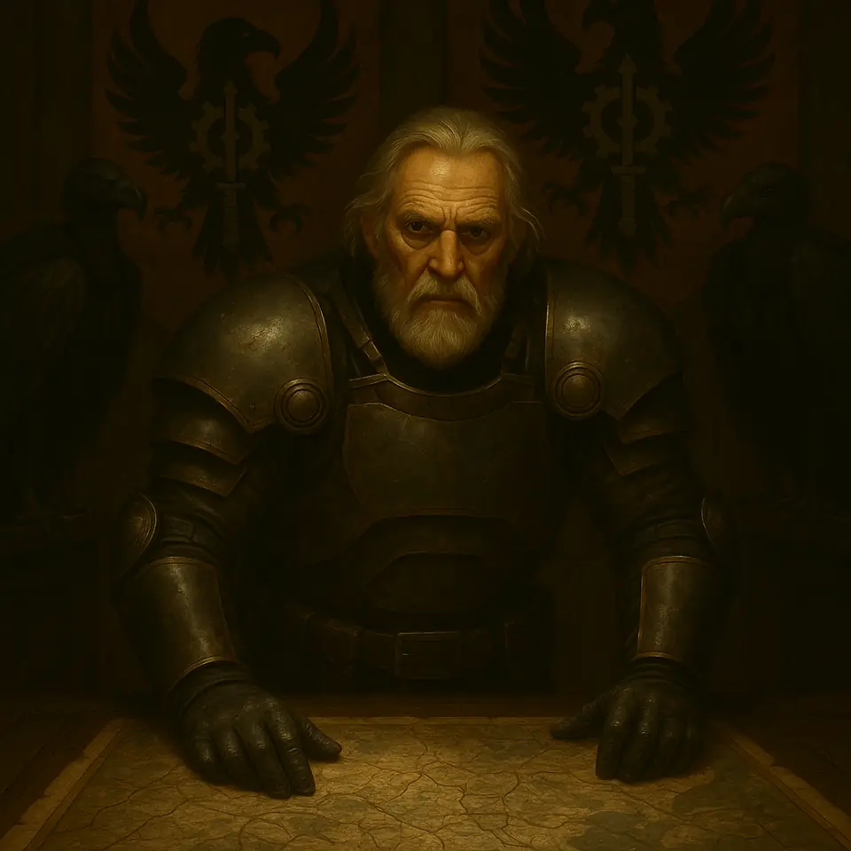 Patriarch Brad Maximus Hawthorne at the strategy table